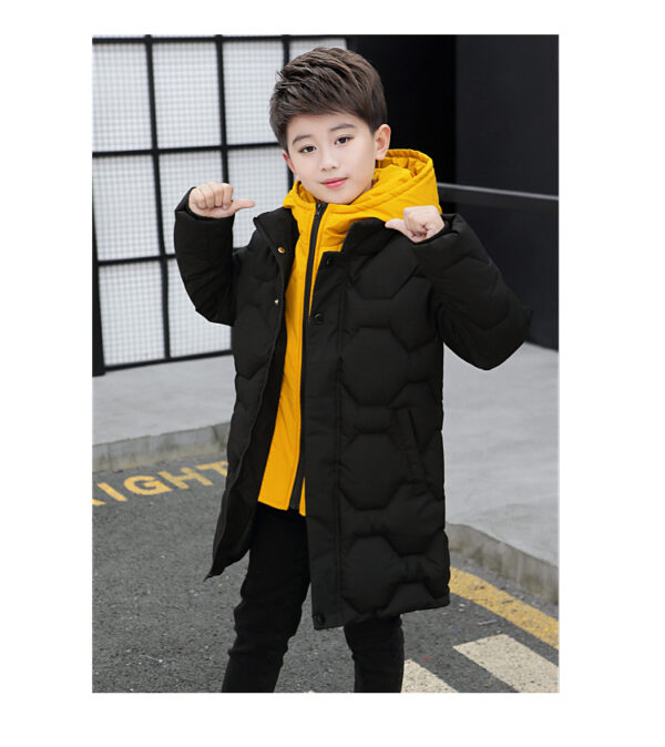 Winter New Boy's Quilted Cotton Coat Warm - Image 5
