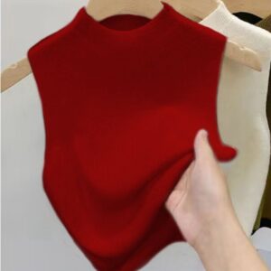 Knitted Strappy Sleeveless Tank Top Women