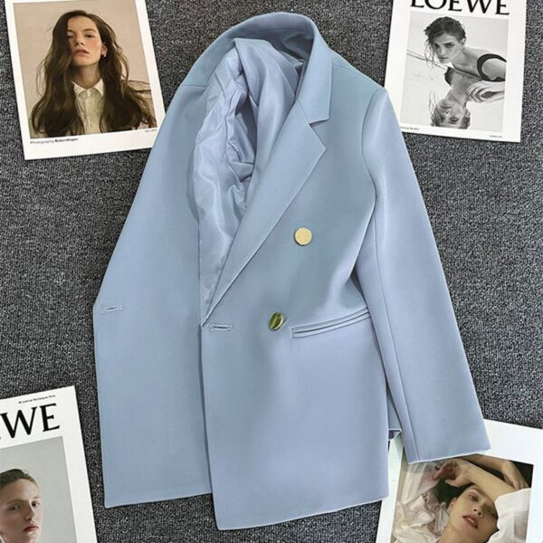 Women's Metal Buckle Suit Jacket - Image 4