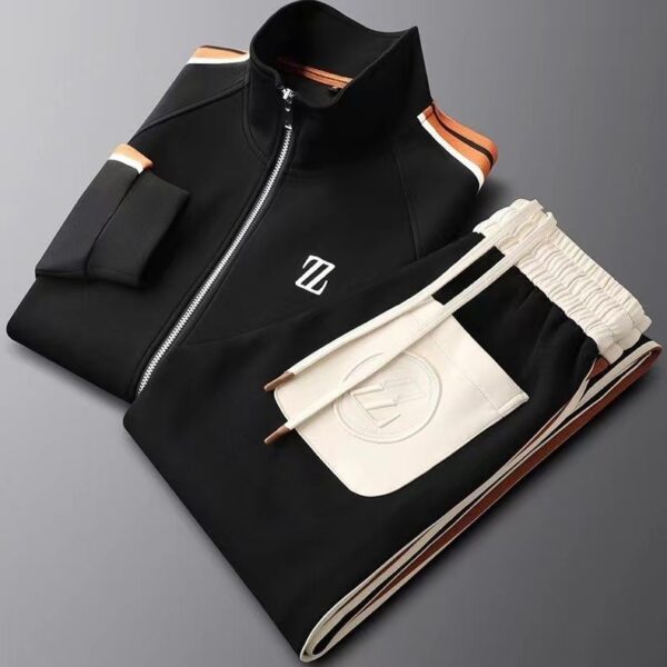 Stand Collar Casual Sports Suit Men's Sportswear - Image 2