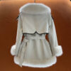Elegant Big Fur Collar Fur Fur Coat For Women - Image 4