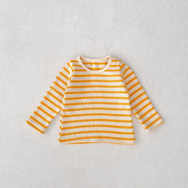 Cute Casual Baby Striped Top Two-piece Set - Image 3