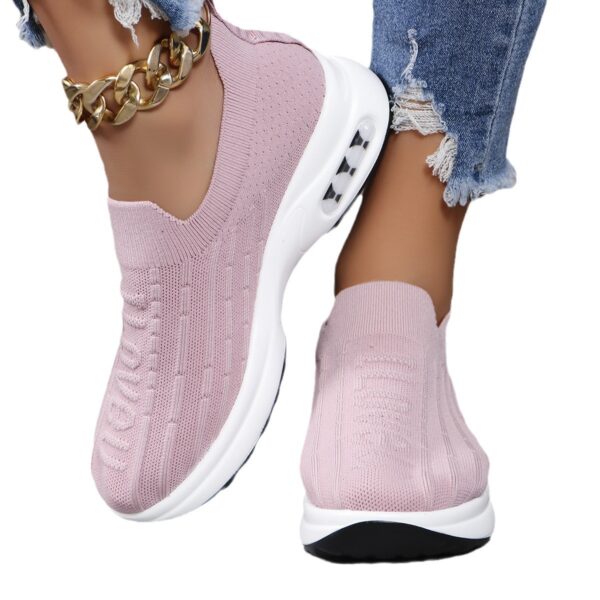 Plus Size Flying Woven Breathable Sports Shoes Women - Image 4