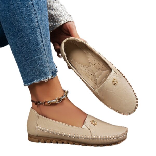 Plus Size Suture Laser Women's Flat-heeled Shoes - Image 4