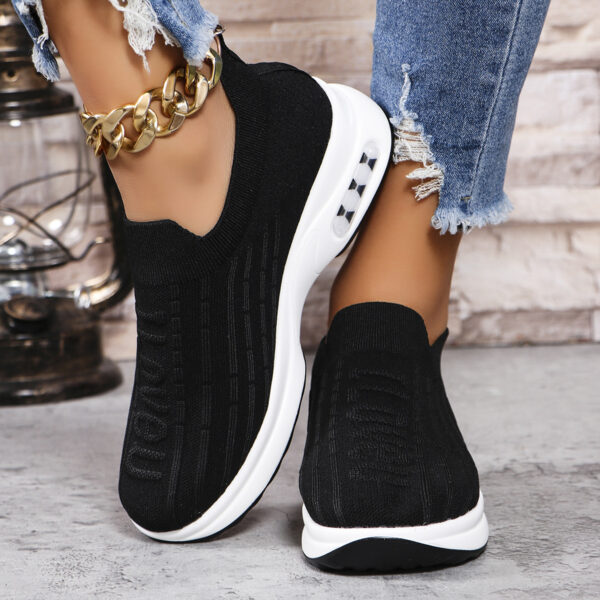 Plus Size Flying Woven Breathable Sports Shoes Women - Image 5