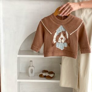 Spring And Autumn New Jacquard Knitted Top