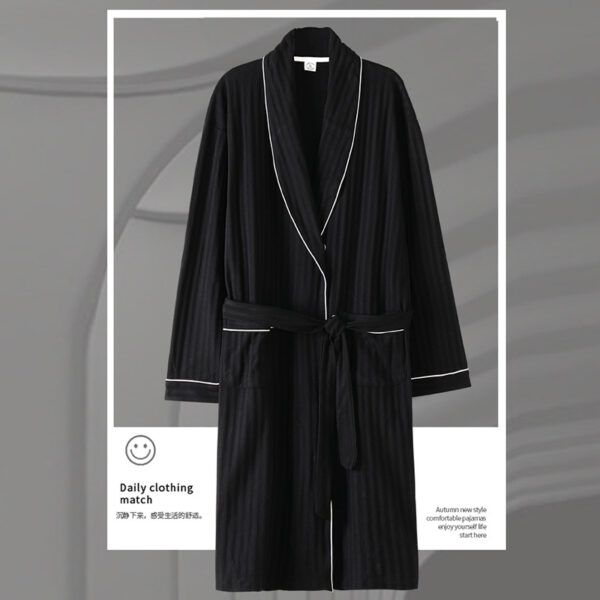 Pajamas Men's Spring And Autumn Cotton Long-sleeved Sleeping - Image 4