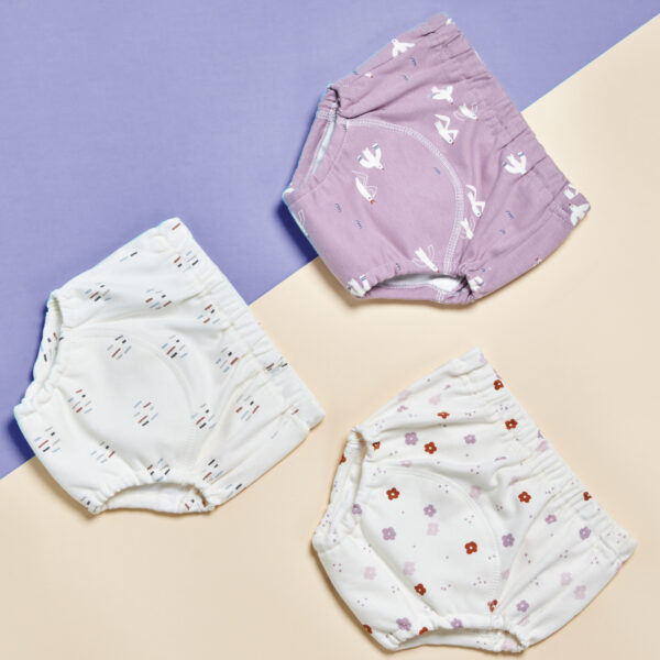 Gauze Baby Training Pants Pure Cotton Breathable 3 Pack - Image 5