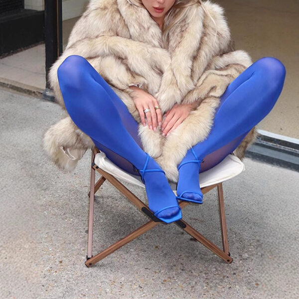 Lapel Long Sleeve Furry Fur Clothing Comfortable Casual Warm Jacket Ladies - Image 4