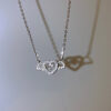 Vintage Gothic Heart Crown Angel Wings Pendant Necklaces For Women Fashion Exquisite Love Shape Clavicle Chain Choker Jewelry Fashion Jewelry - Image 6