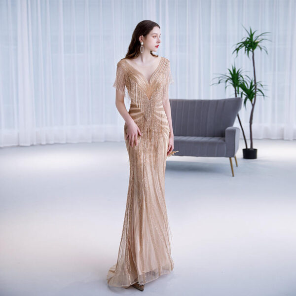New Temperament Queen Bride Party Toast Dress - Image 2