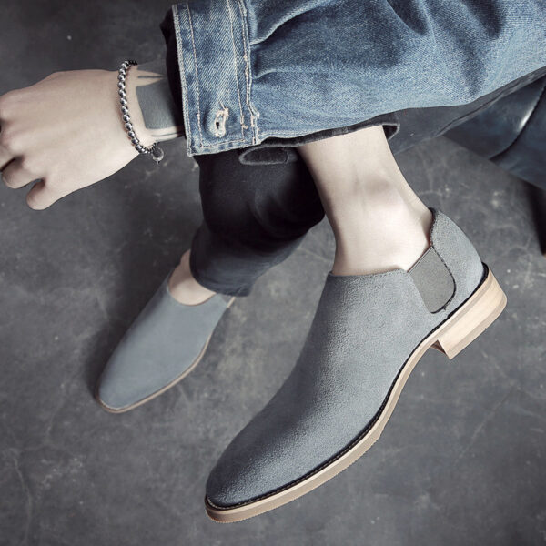 Korean Style Pointed Casual Shoes British Style Retro Suede - Image 5