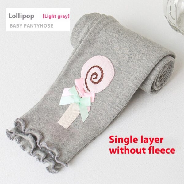 Sweet Cropped Ruffled Underwear Fleece Lined Padded Warm Keeping Slim-fit Trousers - Image 4
