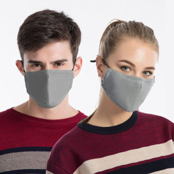 Cotton Pure Color Washable Dust-proof Warmth Mask - Image 3