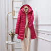 Women's Solid Color Casual Hooded Down Jacket - Image 4