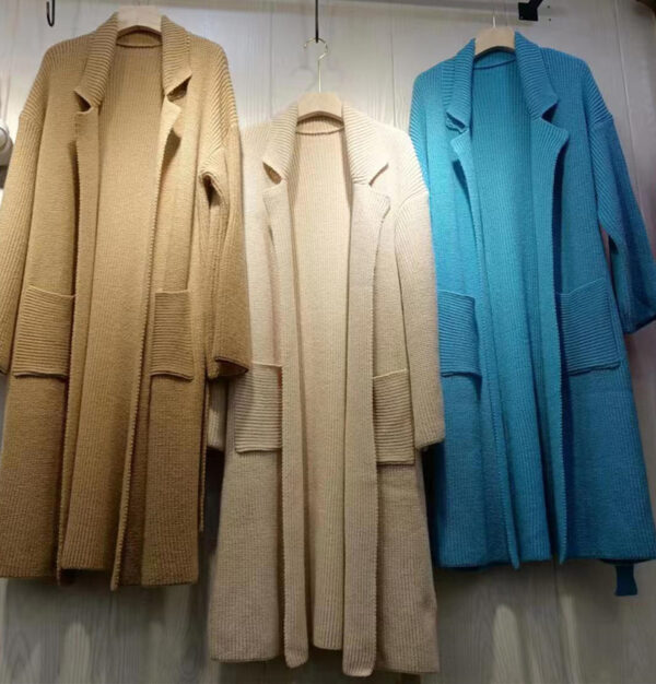 Long Thickened Sweater Women's Coat Loose Knitted Cardigan - Image 6