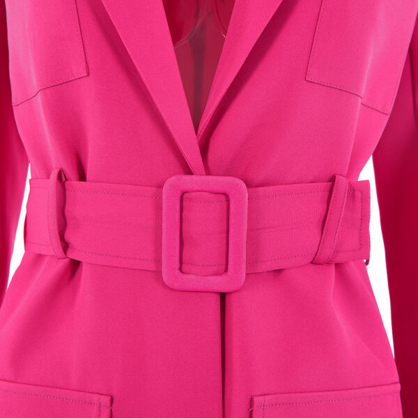 Lapel Long Sleeve Oversized Women's Dress - Image 3