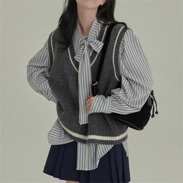 Women's All-match Sweater Soft Glutinous Vest Waistcoat - Image 4