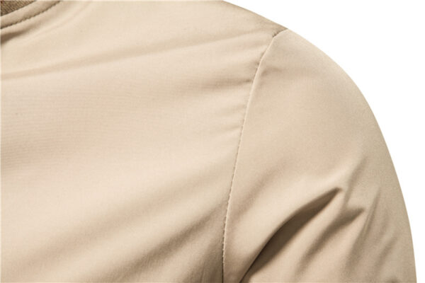 Men's Striped Zip-up Jacket With Pockets Fashion Casual Outerwear Sports Baseball Clothing Spring And Fall - Image 2