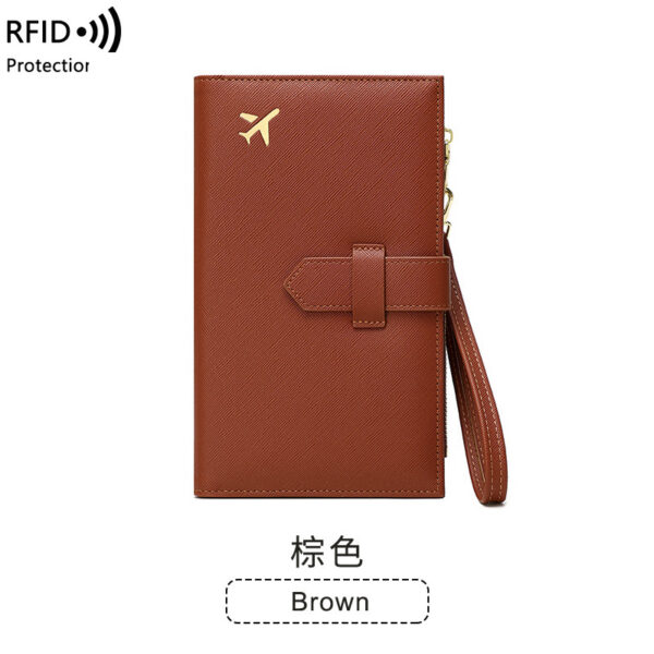 RFID Anti-magnetic Passport Holder Multifunctional Long Ladies Wallet - Image 2