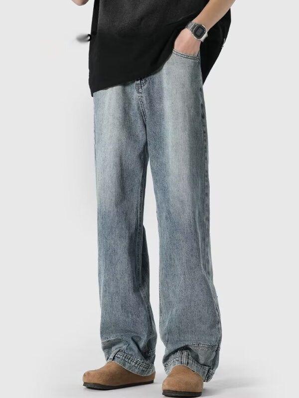 Retro High Street Jeans Couple Niche Trousers - Image 4