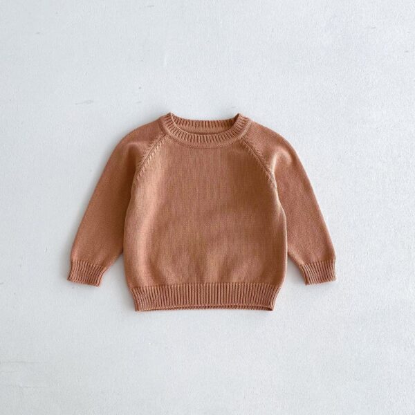 Pullover Raglan Long Sleeve Top And Trousers Autumn And Winter Knitting Suit - Image 9