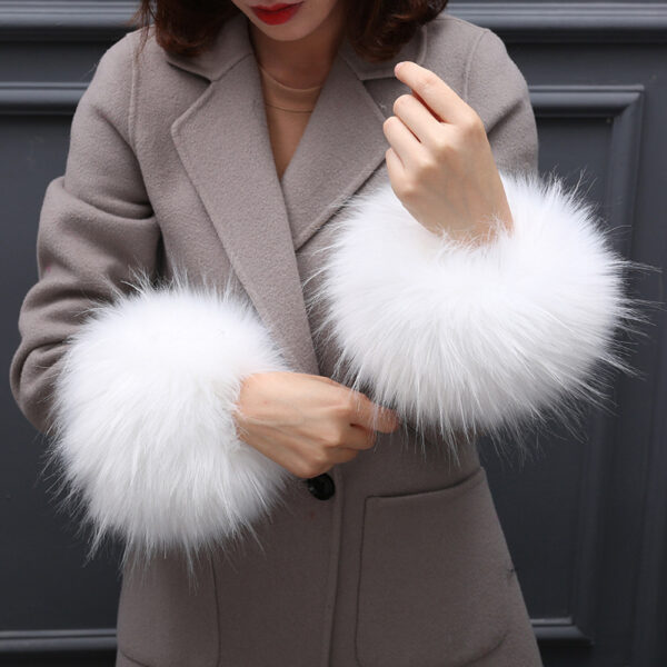 Women's Cute Windproof Simple Furry Sleeves - Image 2