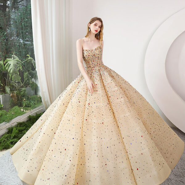 Costume Bride Wedding Dress Tube Top Dress - Image 2