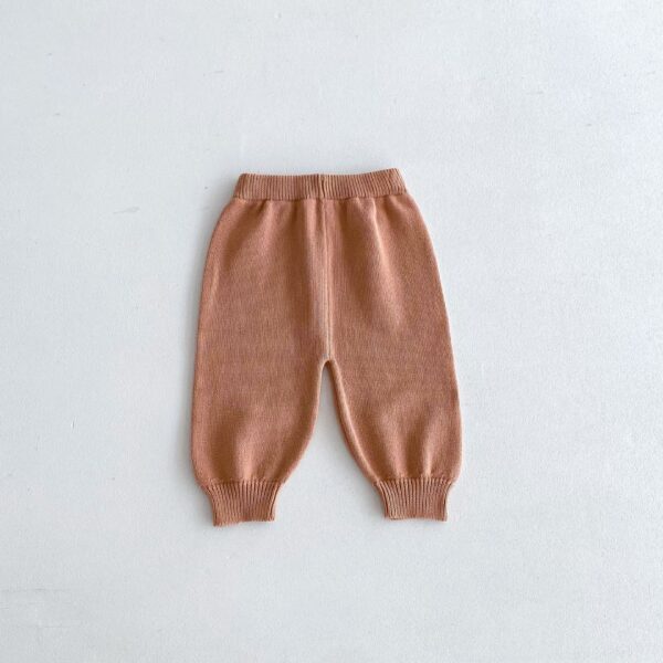 Pullover Raglan Long Sleeve Top And Trousers Autumn And Winter Knitting Suit - Image 2