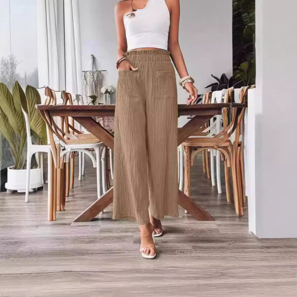 Casual Loose-fitting Wide-leg Slim-fit Trousers - Image 7