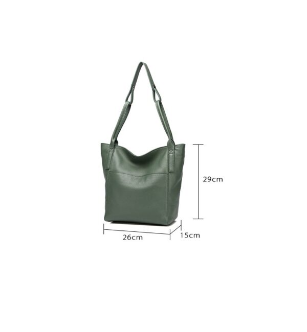 New Korean Style Simple Leather Women's Bag - Image 2