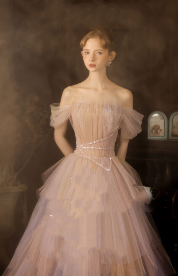 Evening Dress Salute Wine Dress Light Luxury Small - Image 5