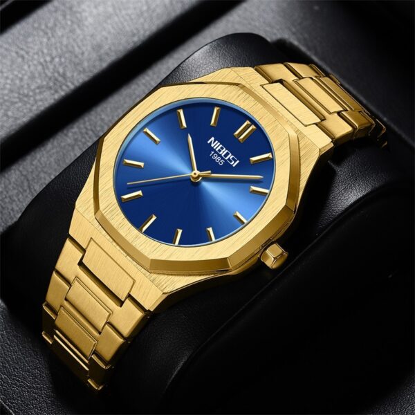 Simple Gold Men's Watch Student Quartz Watch - Image 8