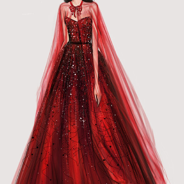 Luxury Heavy Industry Bridal Toast Dress - Image 3
