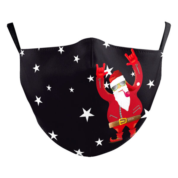 Christmas Snowflake Digital Printing Double-layer Dust Mask - Image 9