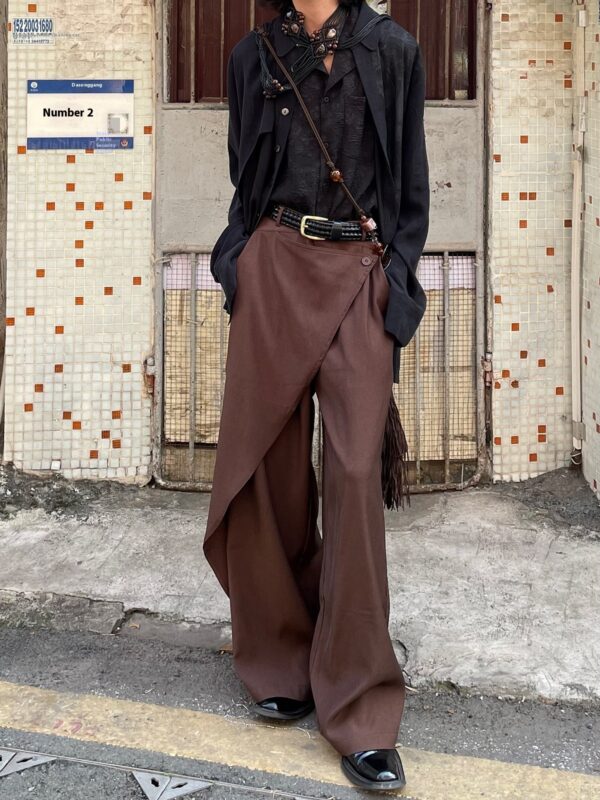 Stitching Casual Suit Pants Cutting Piece Trousers - Image 7