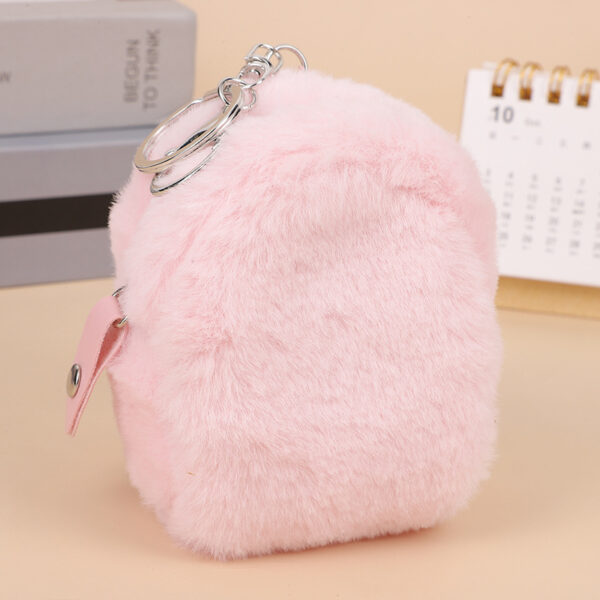 Plush Mini Wallet Small Earphone Storage Key Case - Image 2