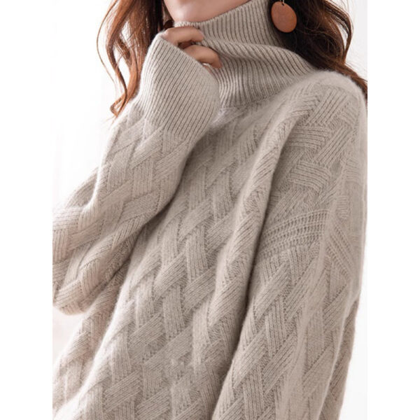 Women's Turtleneck Thread Warm Sweater Knitted Bottoming Shirt - Image 6