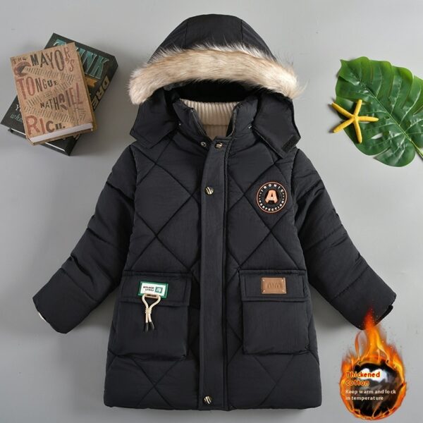Boys' Winter Wear Thick Cotton-padded Jacket - Image 3