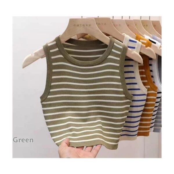 Striped Camisole Women's Summer Outerwear - Image 3