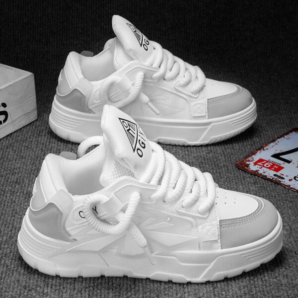 Niche Thick Bottom Trendy Men Harajuku European And American Increased By Clunky Sneakers - Image 3