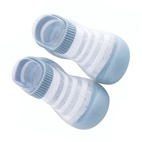 Baby Floor Socks Breathable Elastic Slip Resistance Soft Cotton Flexible Infant Insole Socks Blue 4.9in 20/21 - Image 7