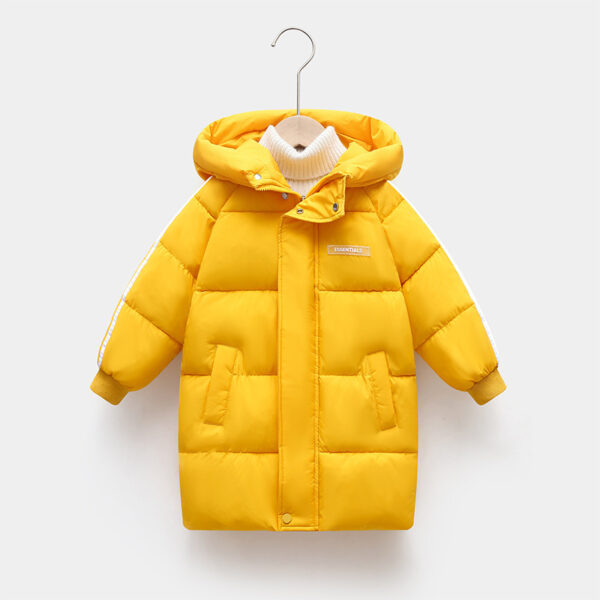 Mid-length Thickened Children's Down And Wadded Jacket - Image 6