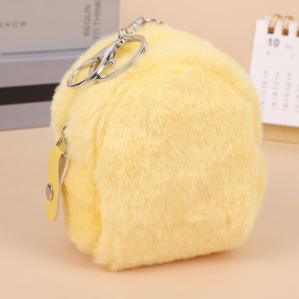 Plush Mini Wallet Small Earphone Storage Key Case - Image 3