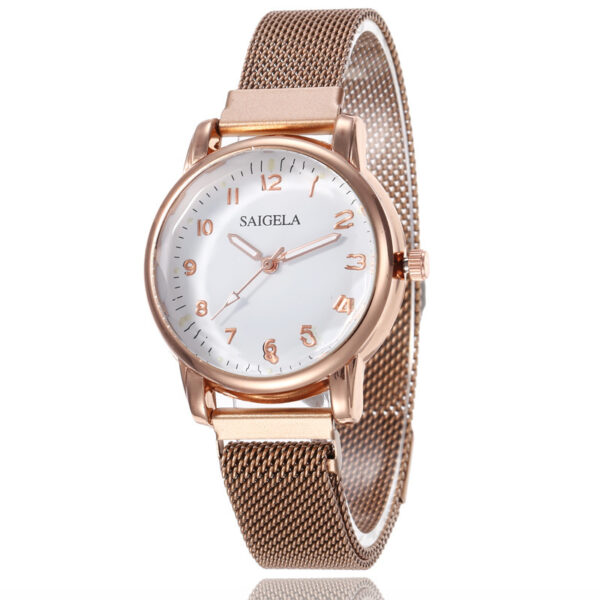 Milan Mesh Strap Magnetic Buckle Digital Women's Watch - Image 5