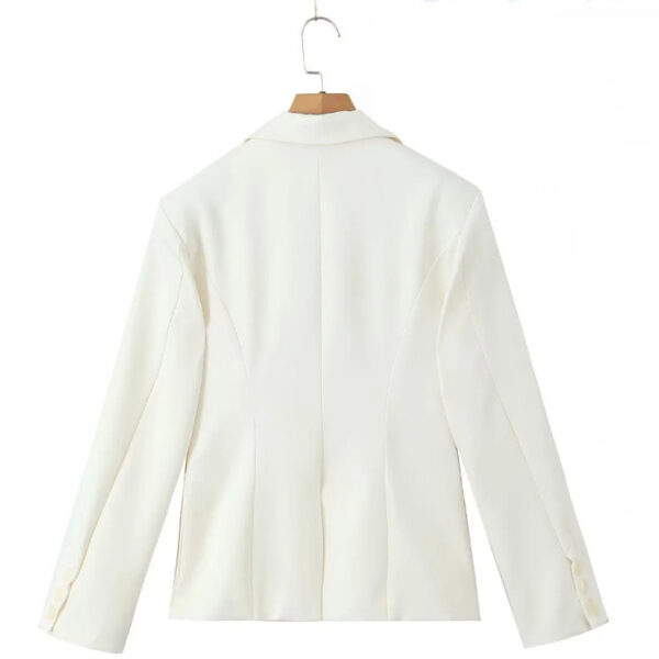 Women's European And American Style Temperament Pure Color Suit Jacket - Image 6