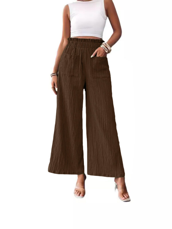 Casual Loose-fitting Wide-leg Slim-fit Trousers - Image 3