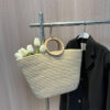 Woven Beach Vacation Portable Straw Bag - Image 7