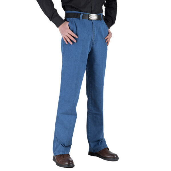 Men's Plus Size High Waist Loose Straight Pants - Image 7