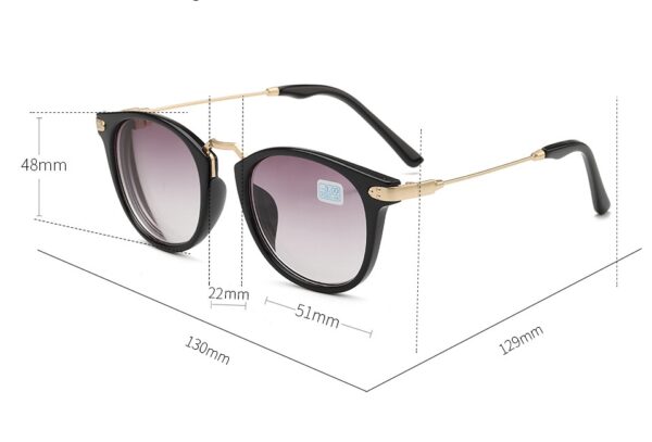 Near Sighted Glasses Fashion Classic Oval Metal Sunglasses - Image 5